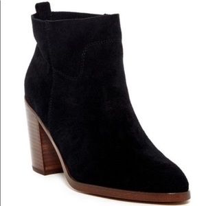 LaTigo Jambalaya Black Suede Ankle Boots Size 10M